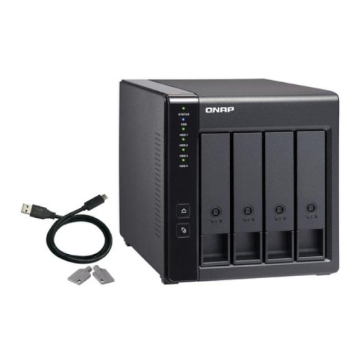 Externe Festplatte QNAP 4-Bay USB-C RAID TR-004 Hohe Zuverlässigkeit