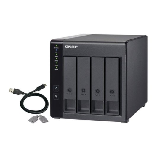 Externe Festplatte QNAP 4-Bay USB-C RAID TR-004 Hohe Zuverlässigkeit
