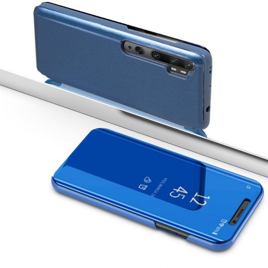 Cool Flip Cover Clear View Étui bleu pour Xiaomi Mi Note 10/Mi Note 10 Pro