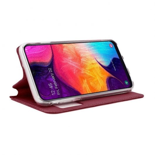 Cool Funda Flip Cover Liso Roja para Samsung Galaxy A50/A30s