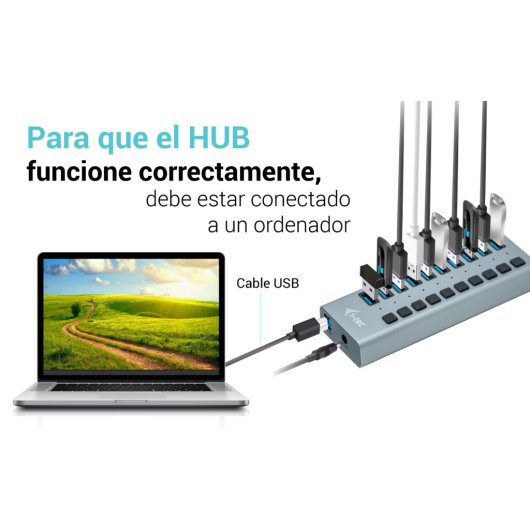 i-tec USB 3.0 Charging HUB 10 port + Power Adapter 48 W