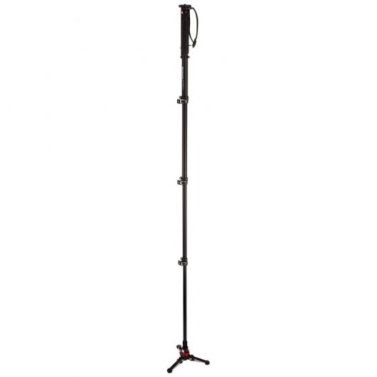Manfrotto MVMXPROA4 Aluminium-Video-Einbeinstativ mit Kugelkopf und Basis
