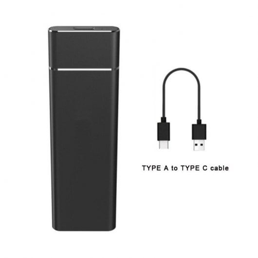 CoolBox miniChase S31 Carcasa Disco SSD M.2 SATA a USB-C 3.1