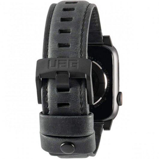 UAG Correa Cuero Negro para Apple Watch 42/44mm