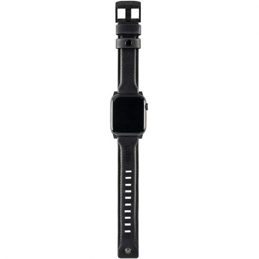 UAG Correa Cuero Negro para Apple Watch 42/44mm