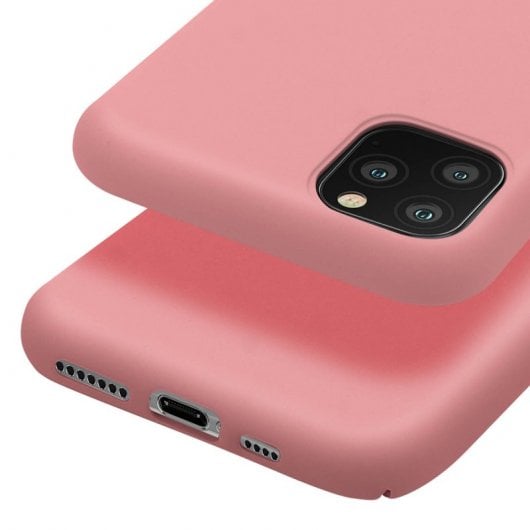 Avizar Funda de Silicona Semirrígida Mate Suave Rosa para iPhone 11 Pro