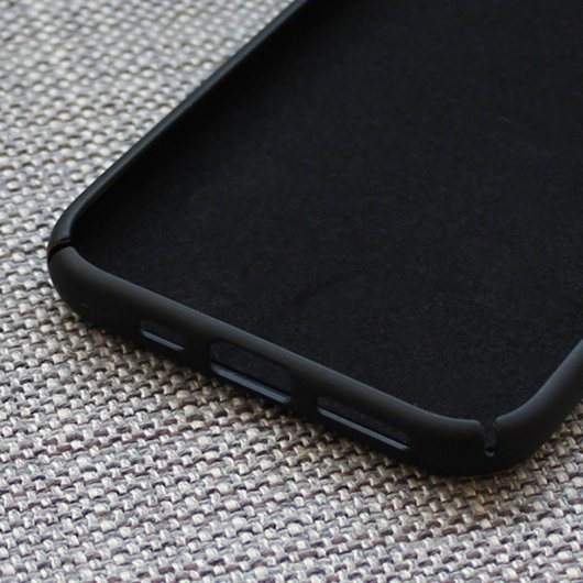 Avizar Funda de Silicona Semirrígida Mate Suave Negra para iPhone 11 Pro