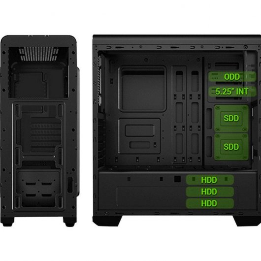 Droxio Hologram USB 3.0 con Ventana Negra