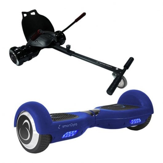 Smartgyro Pack Hoverboard SmartGyro X2 UL Azul + Go Kart Pro Preto