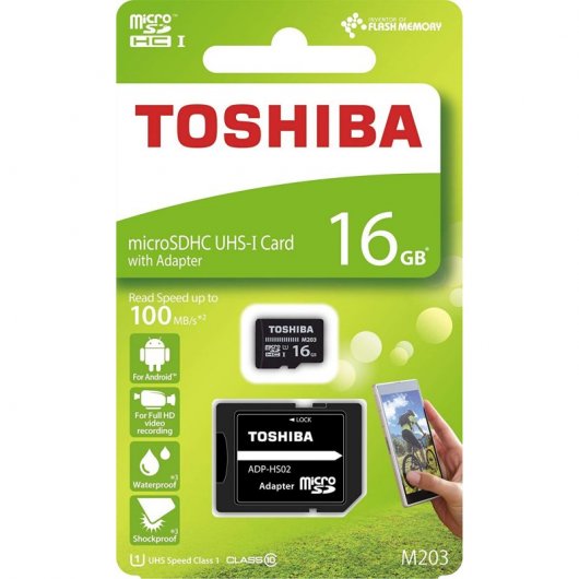 Toshiba M203 MicroSDXC UHS-I 16GB Clase 10