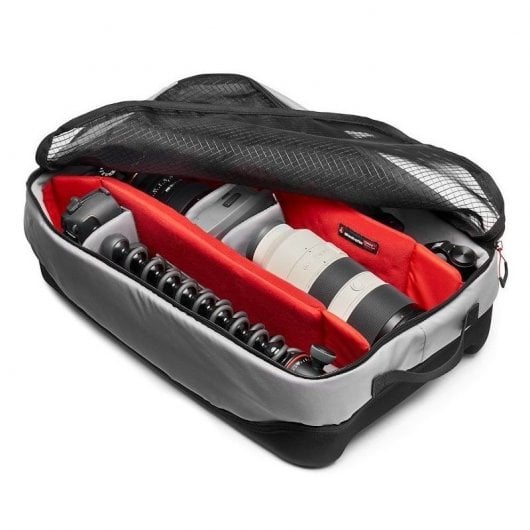 Manfrotto Pro Light Reloader Spin-55 Custodia trolley Nero, Rosso