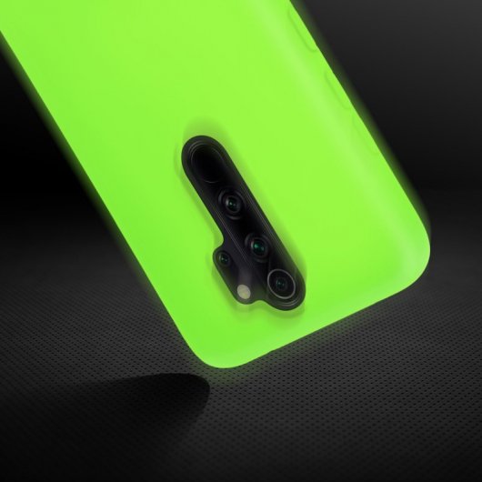 Avizar Funda de Silicona Semirrígida Mate Suave Verde para Xiaomi Redmi Note 8 Pro