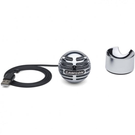 Samson Meteorite Microphone à condensateur USB Argenté