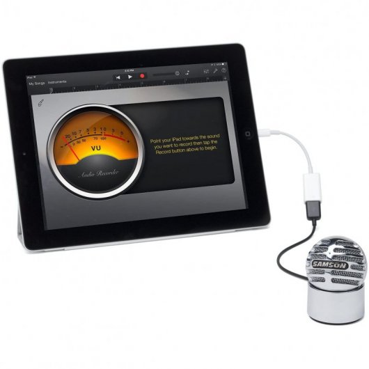 Samson Meteorite Microphone à condensateur USB Argenté