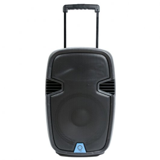 Oqan QLS-12 Travel Altavoz de Viaje Activo 400W + 2 Micrófonos Inalámbricos