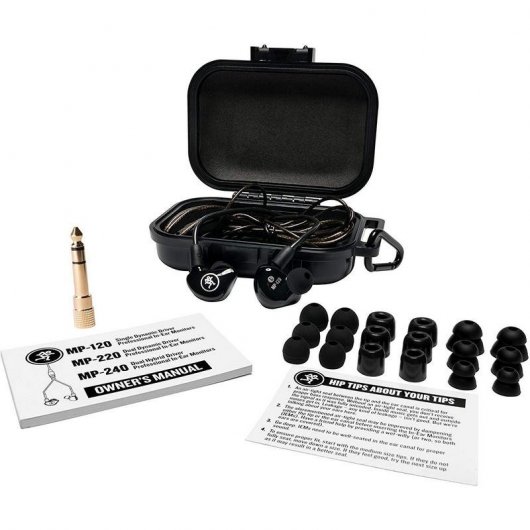 Mackie MP-220 Professioneller In-Ear-Kopfhörer schwarz