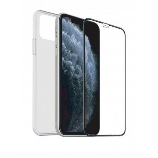 Muvit Protector Cristal Templado + Funda Cristal Soft para Samsung S10 Lite