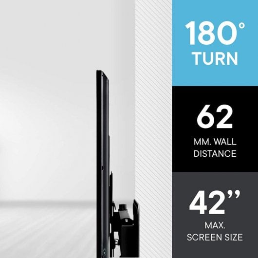 Support TV mural pivotant One For All WM 4251 19"/42" Vesa 200X200 Max 30Kg