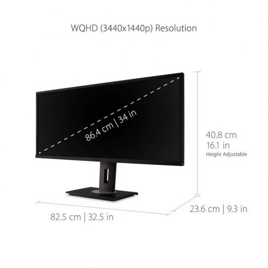Viewsonic VG Series VG3448 34" LED UltraWide QuadHD