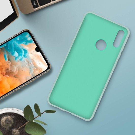 Avizar Funda de Silicona Semirrígida Suave Verde para Huawei Y6 2019/Honor 8A