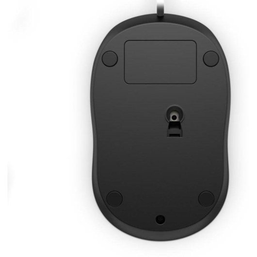 Rato HP com Fio 1200 DPI Ambidestro USB Tipo A Preto Compacto