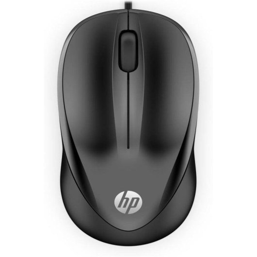 Rato HP com Fio 1200 DPI Ambidestro USB Tipo A Preto Compacto