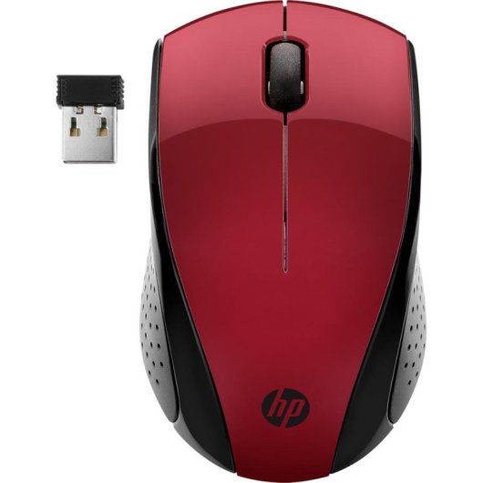 Rato HP 220 Sem Fios 1300 DPI Vermelho Ambidestro RF