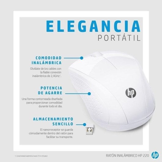 HP 220 Rato Sem Fios 1300DPI Branco