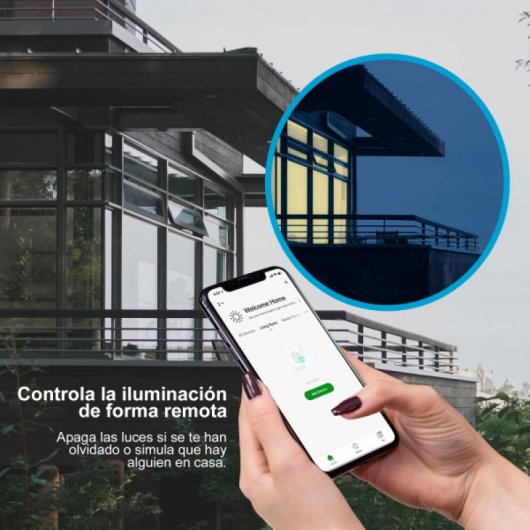 Fluxs Lâmpada LED Inteligente Wi-Fi RGB E27 10W Luz Quente Pack 2 Unidades