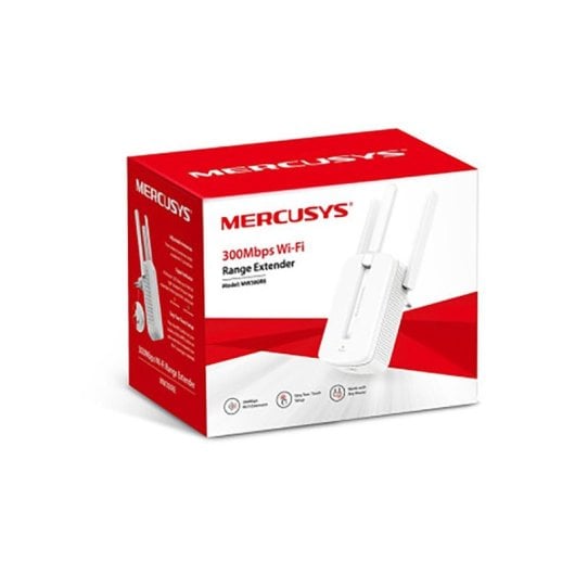 Répéteur Mercusys MW300RE Wi-Fi 300 Mbit/s 3 antennes blanc