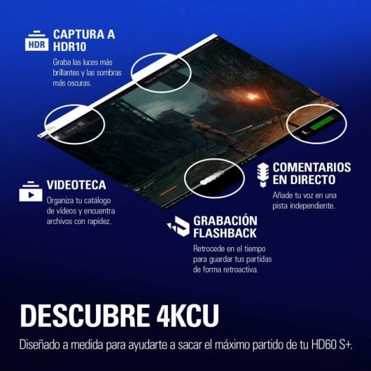 Elgato HD60 S+ Capturadora de Vídeo 1080p60 HDR10