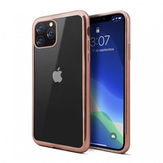 Coque Nueboo Gel TPU Color Frame Or Rose pour iPhone 11 Pro