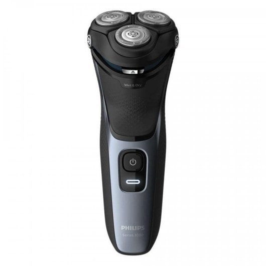 Rasoio Elettrico Viso Philips Shaver Series 3000 S3133/51 Senza Filo 60min Funzionamento a Umido 3 Testine Ricarica Rapida