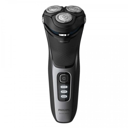 Máquina de Barbear Facial Philips S3231/52 Shaver Series 3000 Recarregável 60min Seco e a Húmido Lâminas Flexíveis