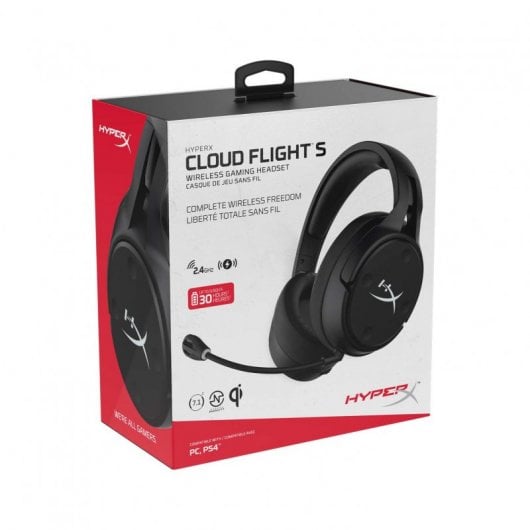 HyperX Cloud Flight S Headset Sem Fios Gaming 7.1 Preto