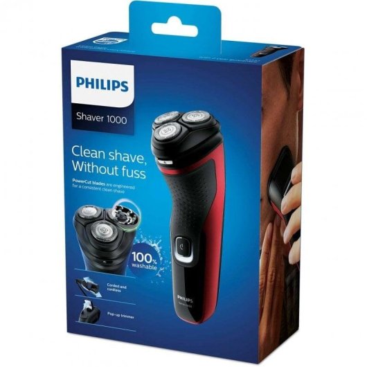 Philips S1333/41 Shaver Series 1000 Afeitadora Eléctrica en Seco