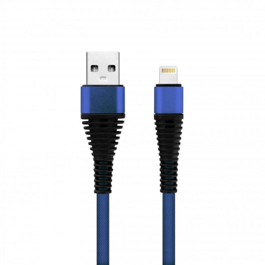 Nueboo Armor Cable Lightning 8 Pin Azul 1m