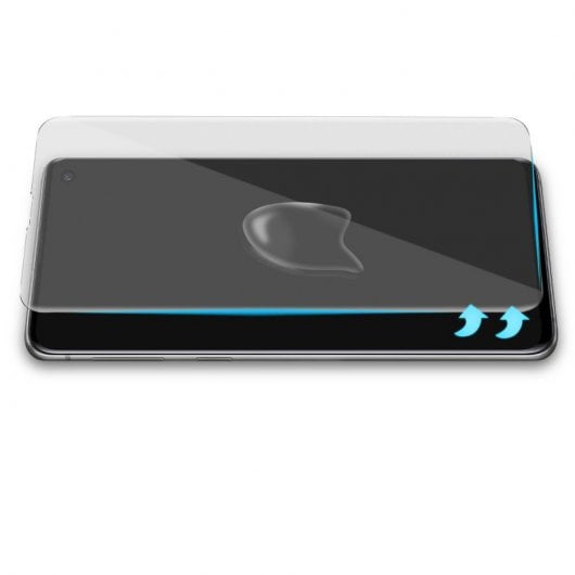 Avizar Protector Cristal Templado Curvo + Kit LED + Adhesivo Líquido para Samsung Galaxy S10