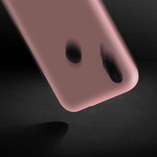Avizar Funda de Silicona Semirrígida Mate Suave Rosa para Xiaomi Redmi Note 7