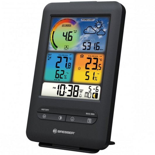 Bresser Estación Meteorológica 4 en 1 WiFi con Sensor de Luz/UV