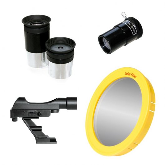 Bresser Pluto 114/500 EQ Telescópio Reflector com Adaptador para Smartphone