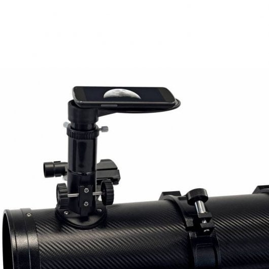 Bresser Pluto 114/500 EQ Telescópio Reflector com Adaptador para Smartphone