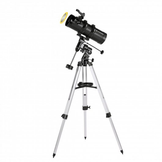 Bresser Pluto 114/500 EQ Telescópio Reflector com Adaptador para Smartphone