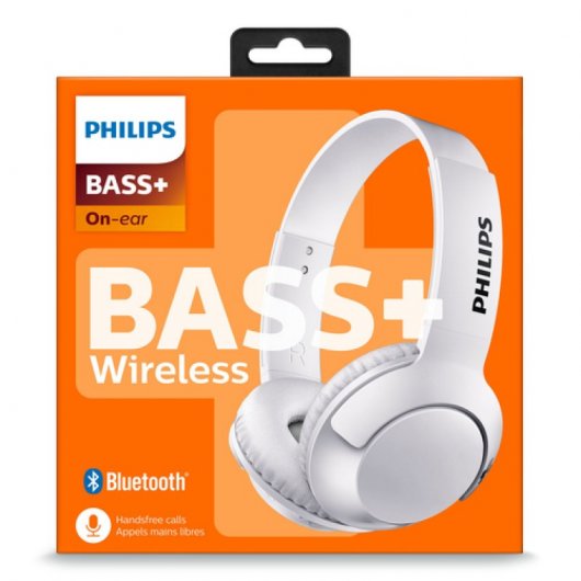 Philips Bass Plus Auriculares Wireless Blancos
