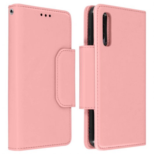 Avizar Funda Monedero Extraíble Rosa para Samsung Galaxy A70