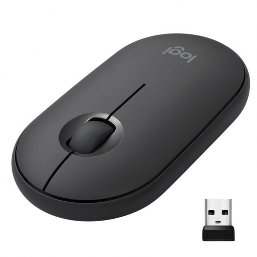 Logitech Pebble Mouse Wireless con Bluetooth Nero