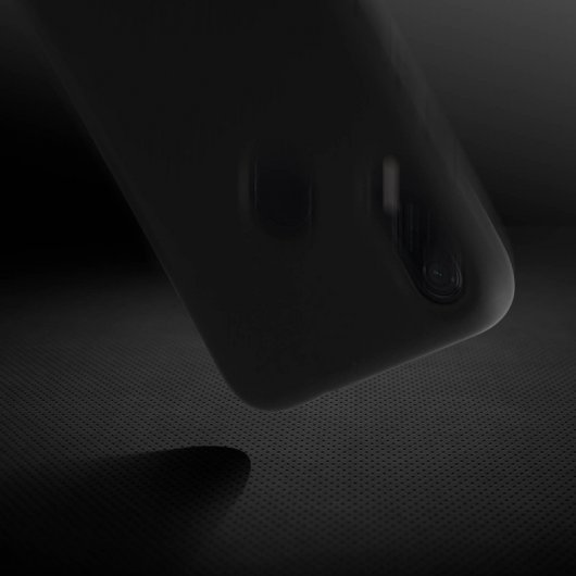 Avizar Funda de Silicona Semirrígida Mate Suave Negra para Xiaomi Note 7