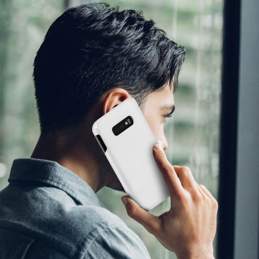 Avizar Funda Translúcida con Acabado Surcado Plateada para Samsung Galaxy S10e