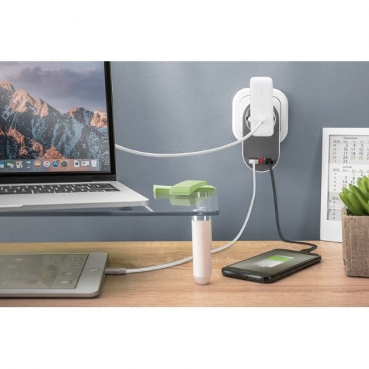 Digitus DA-70616 Cargador Universal USB-C/USB-A + Enchufe Integrado