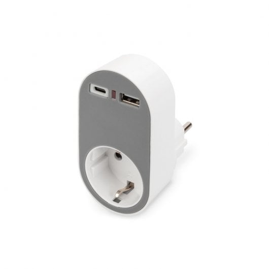 Digitus DA-70616 Cargador Universal USB-C/USB-A + Enchufe Integrado